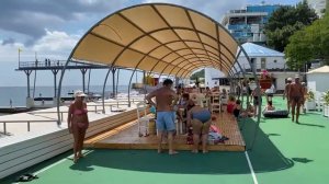 Пляж отеля Левант в Ялте