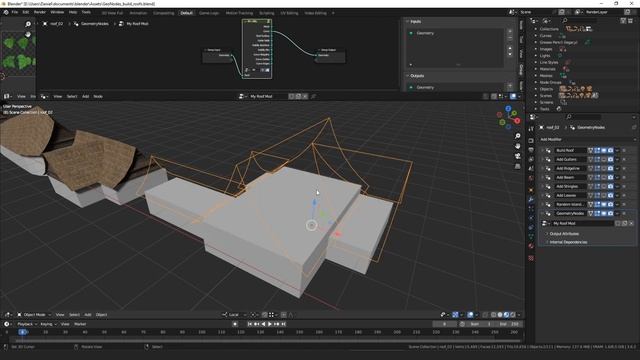 Geometry Node Assets: Build Roof Nodes смотреть онлайн