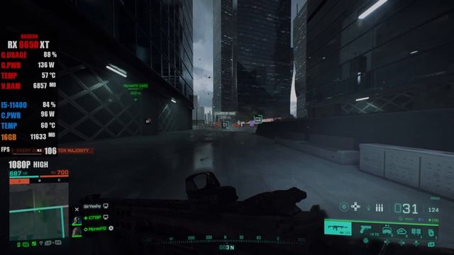 Battlefield 2042 AMD Radeon RX 6650 XT 8GB | i5-11400 | 1440p Medium | 1080p High | Settings смотреть онлайн