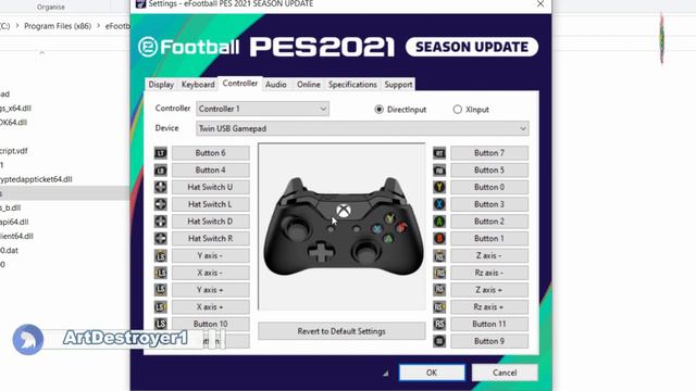 Cara Setting Joystick Gamepad Controller PES 2021 - eFootball PES 2021 смотреть онлайн
