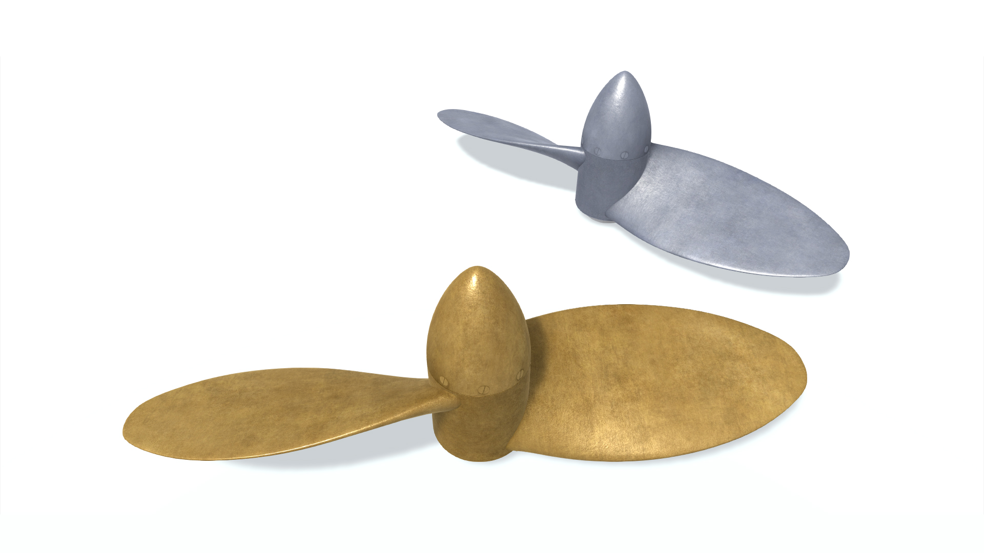 3D model.  Ship screw E 2. Гребной винт.