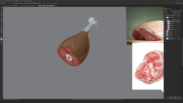 Как нарисовать иконку: быстрый способ | Иконка мяса смотреть онлайн