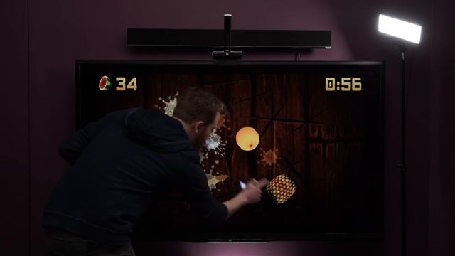 Как превратить обычный ТВ в тачскрин - TouchJet Wave смотреть онлайн