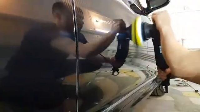 Полировка кузова в 3 этапа с нанесением защитного слоя керамики смотреть онлайн