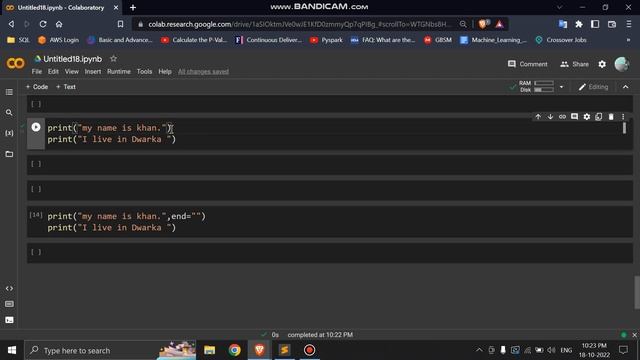 #21 Use of end parameter in print function in python || Explained in 1 minute || DWARKA CODING CLUB смотреть онлайн