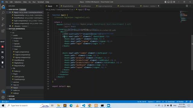 React Js How to make and use Custom middleware for protect Guest or Auth pages смотреть онлайн