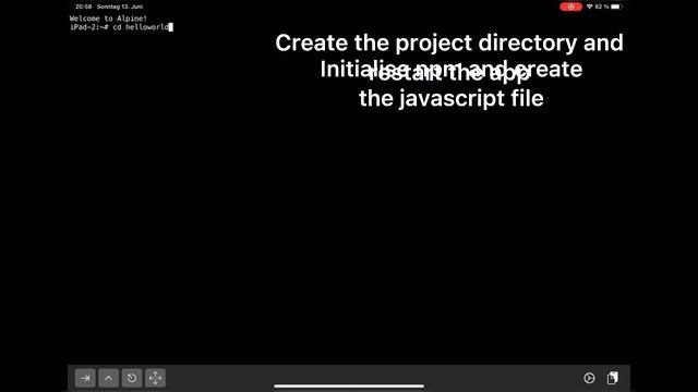 How to CODE with NODEJS on IPAD in 1 minute tutorial смотреть онлайн