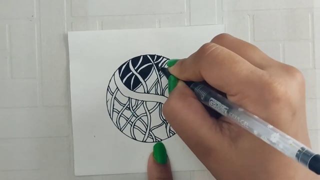3D art ll Ball optical illusion ll zentangle art ll смотреть онлайн