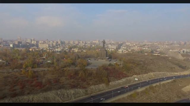 Flying over Skies. Yerevan, DJI Phantom 4K смотреть онлайн