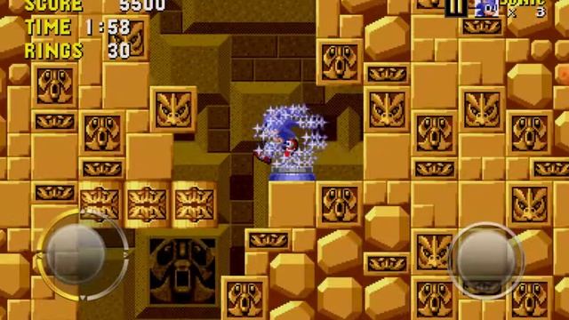 прохождение игры SONNIC THE HEDGEHOG!часть 3! Зона Лабиринт!