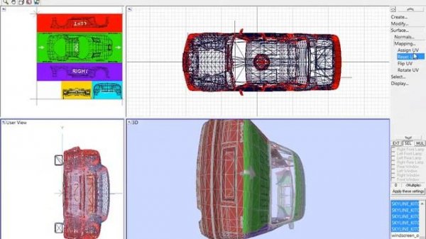 Создание авто для NFS U2 урок zmodeler