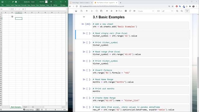 How to Run Python in an Open Excel Workbook (EASY) | Combine Excel & Python | xlwings Tutorial смотреть онлайн