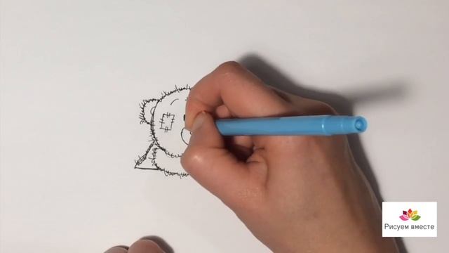 Как нарисовать мишку Тедди с цветком смотреть онлайн