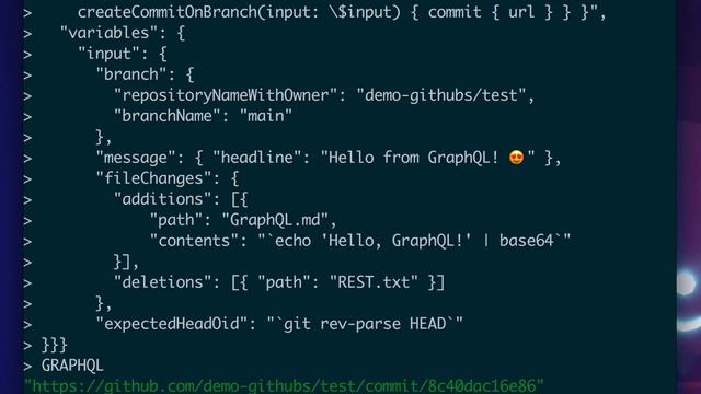 Using the GitHub GraphQL Commit API смотреть онлайн