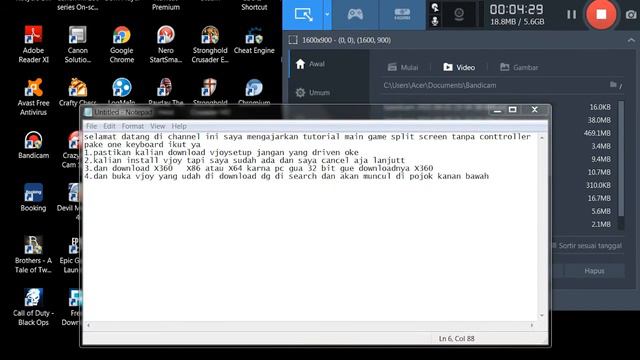 cara main game overcooked split screen one keyboard