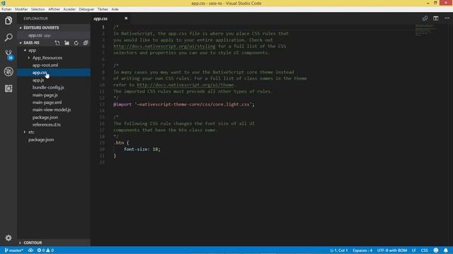 Using SASS in NativeScript (part 1) смотреть онлайн