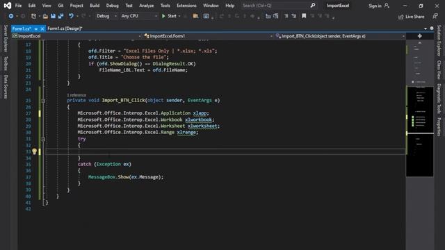 IMPORT EXCEL File to DATAGRIDVIEW in C# - THE HARD WAY смотреть онлайн