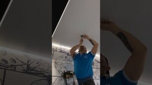 ?Термокольца для натяжного потолка клею изнутри под светильники