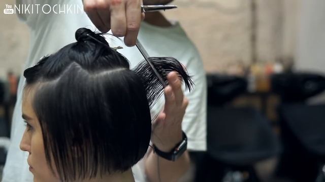 how to cut perfect bob. haircut tutorial смотреть онлайн