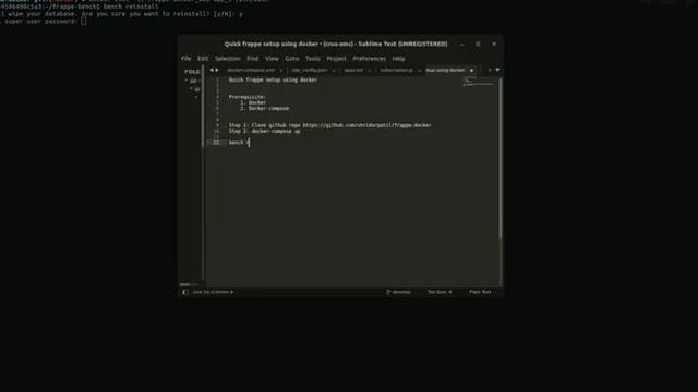 Quick frappe setup using docker смотреть онлайн