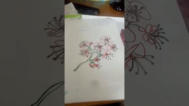 Цветок Багульник Красками ? смотреть онлайн