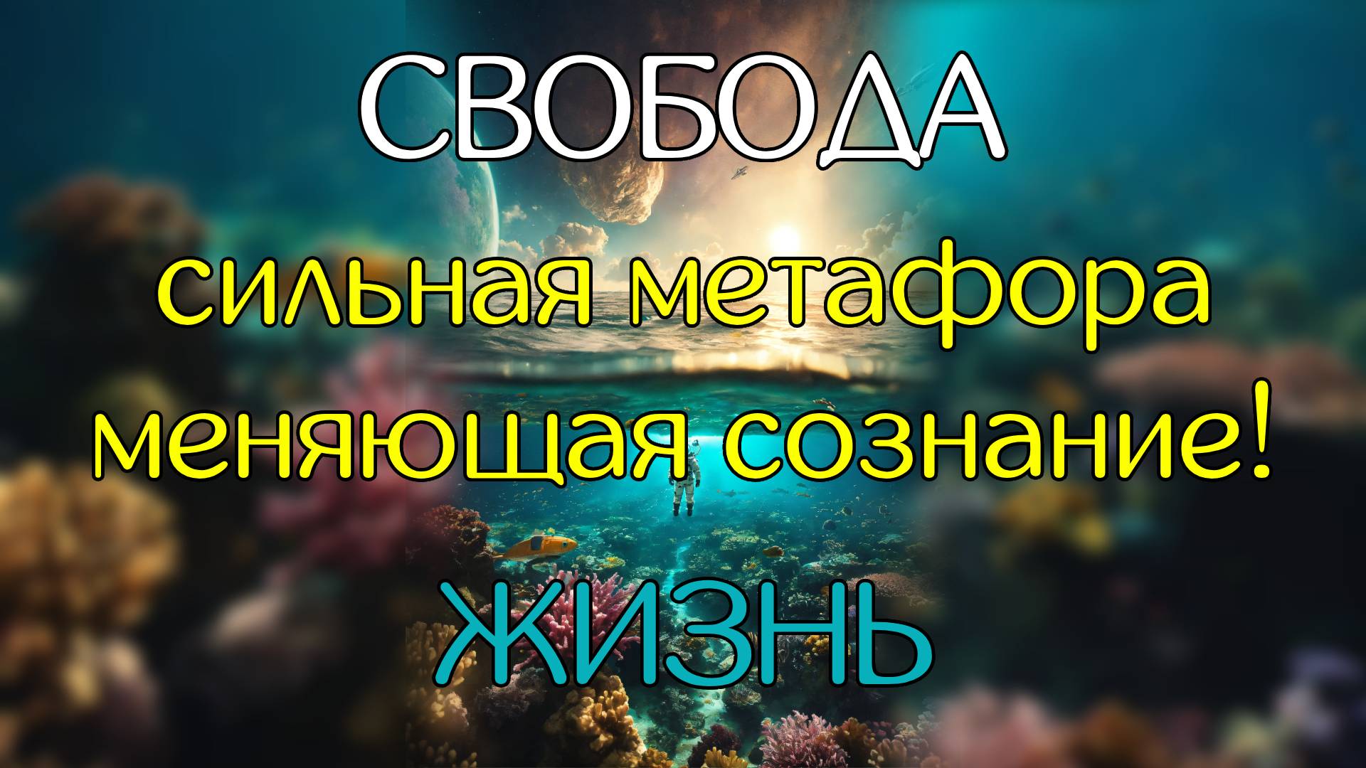 Сильная метафора про жизнь, меняющая сознание.