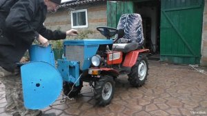 Снегоуборщик шнековый . Самодельный .