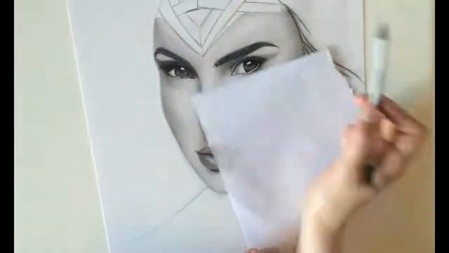Gal Gadot as Wonder Woman / Diana Prince - Speed Drawing by Acacia смотреть онлайн