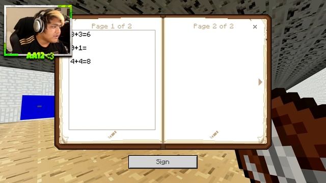 If You See BALDI, Run and Close Minecraft Pocket Edition (Baldi's Basics World) смотреть онлайн