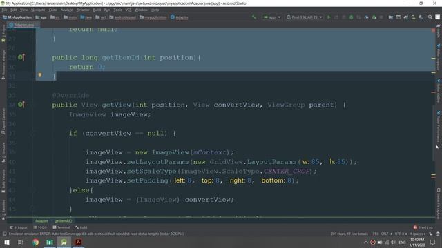 Grid layout | Android Tutorial #28 смотреть онлайн