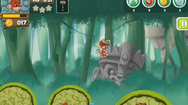 Big Monkey Adventure Runner - Android Gameplay смотреть онлайн