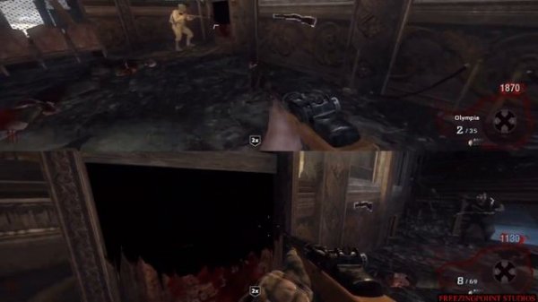 CALL OF DUTY: BLACK OPS ZOMBIES KINO DER TOTEN PS3 SPLIT-SCREEN [FT MY DAD]