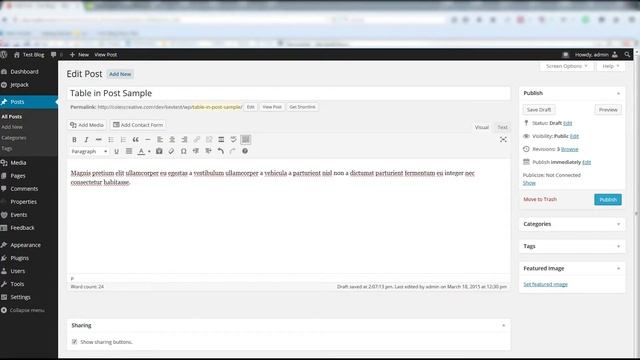 Placing a Microsoft Word Table into a WordPress Post смотреть онлайн