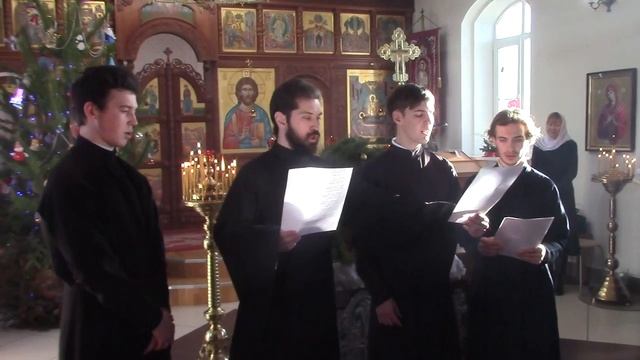 Рождественские колядки в исполнении хора Курской Православной духовной семинарии смотреть онлайн