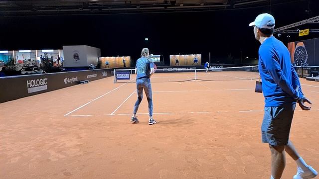 Elena Rybakina Backhand Slomotion Porsche Cup 2023