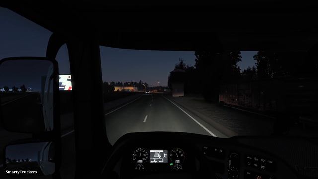 Mercedes Actros MegaSpace from Daugavpils to Kaunas Gameplay смотреть онлайн
