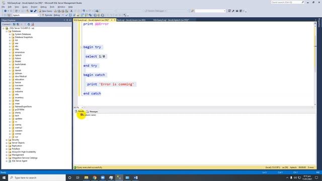 Exception Handling in SQL | in Urdu смотреть онлайн