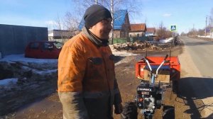 Опасный мотоблок на больших колёсах. Ремонт МБ.