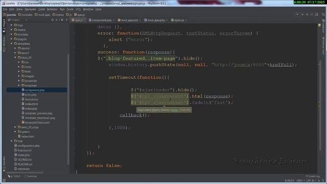 ajax в joomla (смена страниц без перезагрузки страницы) смотреть онлайн