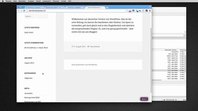 Wie installiert man Wordpress? (Anleitung) 2015 смотреть онлайн