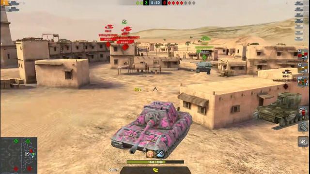 2 Е100 против 7 КВ-2 | WoT Blitz | Orzolik смотреть онлайн