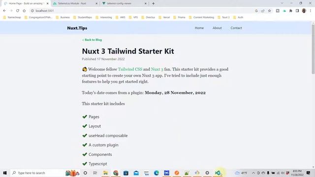 Nuxt 3 Tailwind Not Working смотреть онлайн