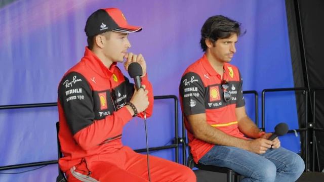 Ferrari's Charles Leclerc & Carlos Sainz, from the F1® Australian Grand Prix Fan Forum Stage смотреть онлайн