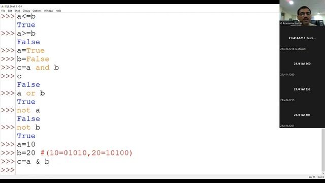 Arithmetic Operators in Python смотреть онлайн