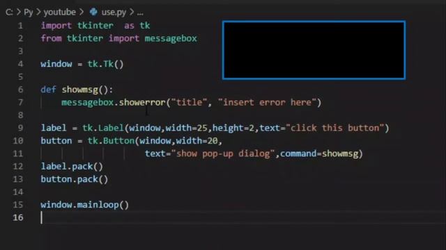 TkInter's messagebox module смотреть онлайн