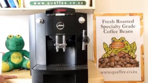 How to run the cleaning process on a Jura Impressa XF50 or F50