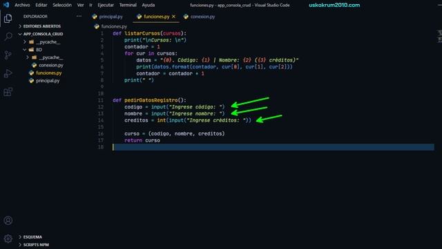 CRUD con Python & MySQL en Aplicación de Consola: Registro (INSERT INTO) ✅ | Curso Python 3 ? # 49 смотреть онлайн