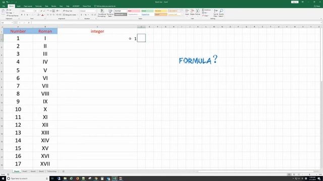 How to Convert Roman numeral to number in MS Excel 2019 смотреть онлайн