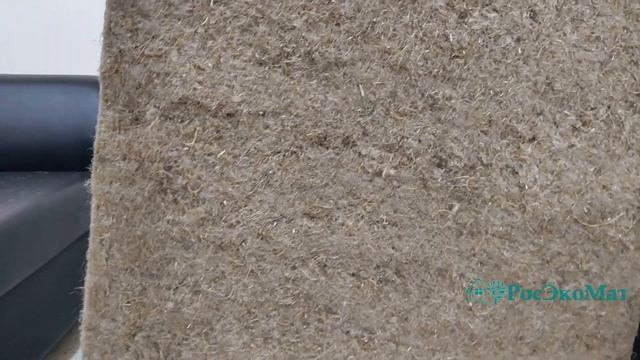 Льняной утеплитель РосЭкоМат Кровля для теплоизоляции мансардной кровли дома и бани смотреть онлайн