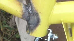 Сварка трубы велосипедной рамы